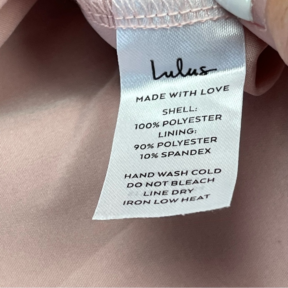 Lulus Pink Floral Bustier Corset‎ Pleated Tiered Chiffon Midi Dress XL *FLAWED - Picture 5 of 13